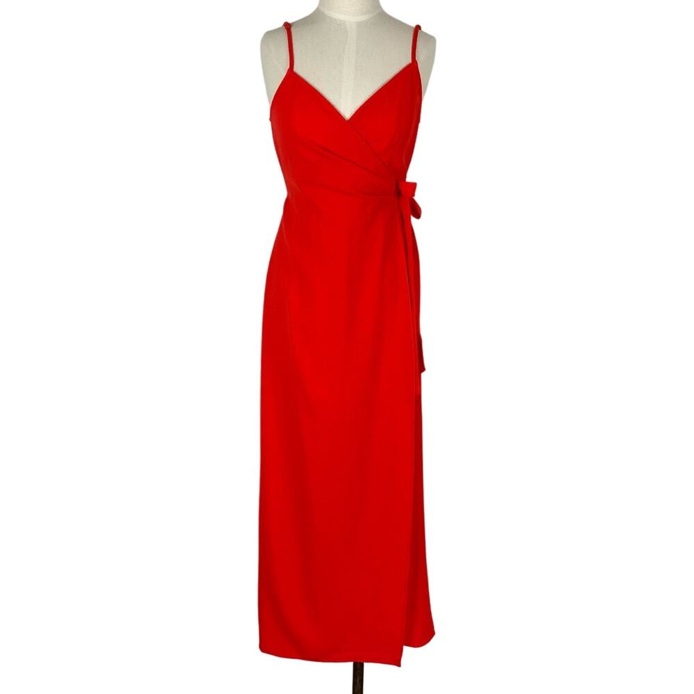 Show Me Your Mumu Open Back Tie Waist Jumpsuit Coral Bellini Women's Size XSmall